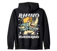 Rhino-Toasterino Funny Italian Pane Gen Z Meme Felpa con Cappuccio