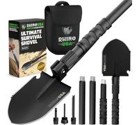 Rhino USA Pala di Sopravvivenza Pieghevole con Piccone - Pala Militare