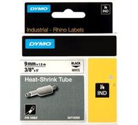 NASTRO TERMORESTRINGENTE DYMO 18053 NEROBIANCO 9mmx1,5mt ORIGINALE PER DYMO RINHO 4200,5200,5000,6000