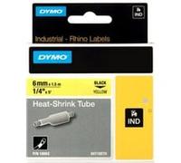 DYMO IND 18052 - Guaina termorestringente DYMO IND, 6 mm (nero/giallo)