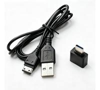 RHINORO Cavo di ricarica USB con adattatore USB-C, nero, compatibile con Samsung GT E1080 E1150 E1200 E1230 E2121 S3650 S5230 E2550 E2230 vecchio modello