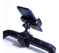 RHINORO Supporto universale per carrello da golf, supporto mobile per manubrio, sistema di bloccaggio a morsetto, design ultra leggero, nero