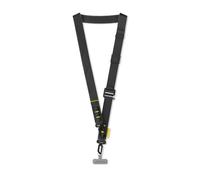 RHINOSHIELD 2-in-1 Ultra Phone Lanyard | Crossbody Wrist Strap, Easy to Adjust, Additional loop to hang Airpods, Keys and Card Case, Urban Outdoor Straps (Lanyard Card Included) - Black