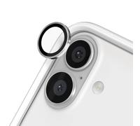 RhinoShield 9H Tempered Glass Camera Lens Protectors Compatible with [iPhone 16/16 Plus] | Impact and Scratch Resistance, High Clarity, Explosion-Proof Protection, Anti-Fog Technology - Silver