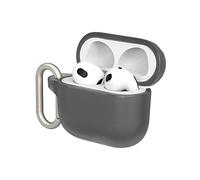 RHINOSHIELD AirPods Case with Carabiner Compatible with Apple [AirPods 3] | Military Grade Drop Protection, Scratch Resistant, Wireless Charging - [Classic Black, Standard Set]