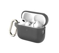 RHINOSHIELD AirPods Case with Carabiner Compatible with Apple [AirPods Pro 2] | Military Grade Drop Protection, Scratch Resistant, Wireless Charging - [Classic Black, Standard Set]