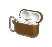 RHINOSHIELD AirPods Case with Carabiner Compatible with Apple [AirPods Pro] | Military Grade Drop Protection, Scratch Resistant, Wireless Charging - [Antique Bronze, Standard Set]