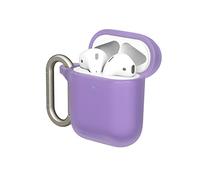 RHINOSHIELD AirPods Case with Carabiner Compatible with Apple [AirPods Serie 2/1] | Military Grade Drop Protection, Scratch Resistant, Wireless Charging - [Violet, Standard Set]