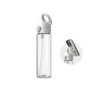 RhinoShield AquaStand Magnetic Bottle 800ml | Tritan Water Bottle with Straw Lid, Sport Bottle with MagSafe Compatible Handle, Tripod with Adjustable Angles, Leak Proof, Lightweight - Crystal Clear