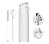 RHINOSHIELD AquaStand Borraccia magnetica da 700 ml, borraccia termica in acciaio inox con coperchio con cannuccia, borraccia sportiva con manico compatibile MagSafe, treppiede con angoli regolabili