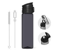 RhinoShield Borraccia AquaStand Magnetica 800 ml – Tritan, Cannuccia, MagSafe, Nero Classico