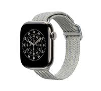 RhinoShield Braided Band for Apple Watch Series 11/10 (42mm) + Series 9/8 / 7 (41mm) + Series 6/5 / 4 / SE 3 / SE 2 / SE (40mm) + Series 3/2 / 1 (38mm) | Soft and Stretchy Strap - Stone Gray