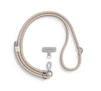 RhinoShield Braided Crossbody Phone Lanyard | Easy to Adjust, Additional loop to hang Airpods, Keys, Durable Strap, Multiple Colors, Made of Recycled Materials(Landyard Card Included) - Rose Gold