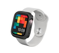 RhinoShield Bumper Case Compatible with Apple Watch SE 3 / SE 2 / SE/Series 6/5 / 4 [44mm] | Slim Protective Cover - Lightweight, Shock Absorbent, Non-Slip - Classic Black
