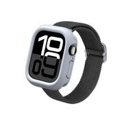 RHINOSHIELD Bumper Case Compatible with Apple Watch series 10 [46mm] | Slim Protective Cover - Lightweight and Shock Absorbent, Non-Slip - Ash Grey