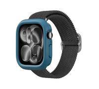 RhinoShield Bumper Case Compatible with Apple Watch Series 11/10 [46mm] | Slim Protective Case, Lightweight and Shock Absorbent - Ocean Blue