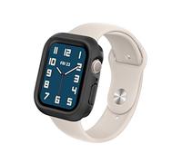 RHINOSHIELD Bumper Case Compatible with Apple Watch Series 9/8 / 7 [45mm] | Slim Protective Cover - Lightweight, Shock Absorbent and Non-Slip - Classic Black