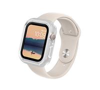 RHINOSHIELD Bumper Case Compatible with Apple Watch Series 9/8 / 7 [45mm] | Slim Protective Cover - Lightweight, Shock Absorbent and Non-Slip - Transparent