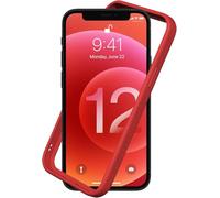 RhinoShield Bumper Case compatible with [iPhone 12 mini] | CrashGuard NX - Shock Absorbent Slim Design Protective Cover 3.5M / 11ft Drop Protection - Red