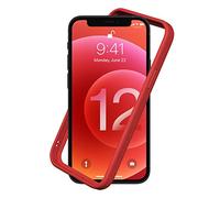 RhinoShield Bumper Case compatible with [iPhone 12 Pro Max] | CrashGuard NX - Shock Absorbent Slim Design Protective Cover 3.5M / 11ft Drop Protection - Red