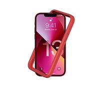 RhinoShield Bumper Case compatible with [iPhone 13 mini] | CrashGuard NX - Shock Absorbent Slim Design Protective Cover 3.5M / 11ft Drop Protection - Red