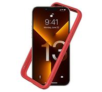 RhinoShield Bumper Case compatible with [iPhone 13 Pro Max] | CrashGuard NX - Shock Absorbent Slim Design Protective Cover 3.5M / 11ft Drop Protection - Red