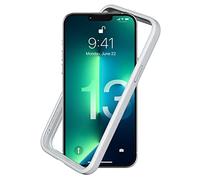 RhinoShield Bumper Case compatible with [iPhone 13 Pro Max] | CrashGuard NX - Shock Absorbent Slim Design Protective Cover 3.5M / 11ft Drop Protection - Platinum Gray