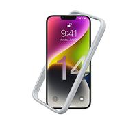 RhinoShield Bumper Case Compatible with [iPhone 14 Plus] | CrashGuard NX - Shock Absorbent Slim Design Protective Cover 3.5M / 11ft Drop Protection - Platinum Gray