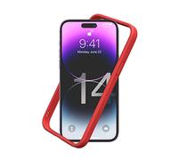RhinoShield Bumper Case Compatible with [iPhone 14 Pro Max] | CrashGuard NX - Shock Absorbent Slim Design Protective Cover 3.5M / 11ft Drop Protection - Red