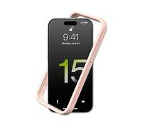 RhinoShield Bumper Case Compatible with [iPhone 15] | CrashGuard - Shock Absorbent Slim Design Protective Cover 3.5M / 11ft Drop Protection - Blush Pink