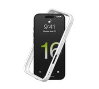 RhinoShield Bumper Case Compatible with [iPhone 16 Pro Max] | CrashGuard - Shock Absorbent Slim Design Protective Cover 3.5M / 11ft Drop Protection - White