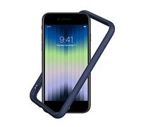 RhinoShield Bumper Case Compatible with [iPhone SE 3 / SE 2/8 / 7] | CrashGuard NX - Shock Absorbent Slim Design Protective Cover 3.5M / 11ft Drop Protection - Navy Blue