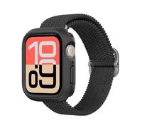 RhinoShield Bumper Case Compatible with Apple Watch SE 3 / SE 2 / SE/Series 6/5 / 4 [44mm] | Slim Protective Case, Lightweight and Shock Absorbent - Classic Black