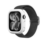 RhinoShield Bumper Case Compatible with Apple Watch Series 11/10 [46mm] | Slim Protective Case, Lightweight and Shock Absorbent - White