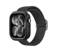 RhinoShield Bumper Case Compatible with Apple Watch Series 11/10 [46mm] | Slim Protective Case, Lightweight and Shock Absorbent - Black