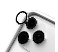 RhinoShield Camera Lens Protectors Compatible with [iPhone 17 Pro / 17 Pro Max] | 9H Tempered Glass Protector - Impact and Scratch Resistance, High Transparency, Explosion-Proof Protection - Silver