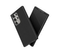 RhinoShield Case Compatible with [Galaxy S24 Ultra] | SolidSuit - Shock Absorbent Slim Design Protective Cover with Premium Matte Finish 3.5M / 11ft Drop Protection -Carbon Fiber-Black