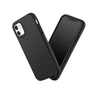 RhinoShield Case Compatible with [iPhone 11] | SolidSuit - Shock Absorbent Slim Design Protective Cover with Premium Matte Finish 3.5M / 11ft Drop Protection Changeable Camera Rings - Classic Black