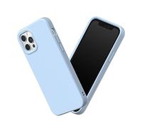 RhinoShield Case Compatible with [ iPhone 12/12 Pro] | SolidSuit - Shock Absorbent Slim Design Protective Cover with Premium Matte Finish 3.5M / 11ft Drop Protection - Glacier Blue