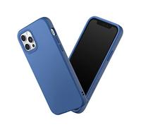 RhinoShield Case Compatible with iPhone 12/12 Pro | SolidSuit-Shock Absorbent Slim Design Protective Cover with Premium Matte Finish 3.5M/11ft Drop Protection Changeable Camera Rings - Cobalt Blue