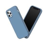 RhinoShield Case Compatible with [ iPhone 12/12 Pro] | SolidSuit - Shock Absorbent Slim Design Protective Cover with Premium Matte Finish 3.5M / 11ft Drop Protection - Tide Blue
