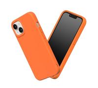 RhinoShield Case Compatible with [iPhone 13/14] | SolidSuit - Shock Absorbent Slim Design Protective Cover with Premium Matte Finish 3.5M / 11ft Drop Protection - Neon Orange