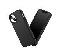 RHINOSHIELD Case Compatible with [iPhone 13 mini] | SolidSuit - Shock Absorbent Slim Design Protective Cover with Premium Matte Finish 3.5M/11ft Drop Protection Changeable Camera Rings - Classic Black