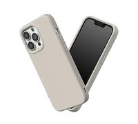 RhinoShield Case Compatible with [iPhone 13 Pro] | SolidSuit - Shock Absorbent Slim Design Protective Cover with Premium Matte Finish 3.5M / 11ft Drop Protection - Shell Beige