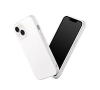 RhinoShield Case Compatible with [iPhone 14/13] | SolidSuit - Shock Absorbent Slim Design Protective Cover with Premium Matte Finish 3.5M / 11ft Drop Protection - Classic White