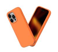 RhinoShield Case Compatible with [iPhone 15 Pro Max] | SolidSuit - Shock Absorbent Slim Design Protective Cover with Premium Matte Finish 3.5M / 11ft Drop Protection - Neon Orange