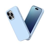 RhinoShield Case Compatible with [iPhone 15 Pro] | SolidSuit - Shock Absorbent Slim Design Protective Cover with Premium Matte Finish 3.5M / 11ft Drop Protection - Glacier Blue