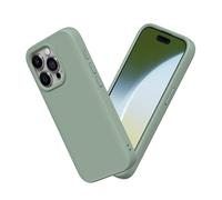 RhinoShield Case Compatible with [iPhone 15 Pro] | SolidSuit - Shock Absorbent Slim Design Protective Cover with Premium Matte Finish 3.5M / 11ft Drop Protection - Sage Green
