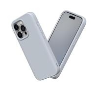 RhinoShield Case Compatible with [iPhone 15 Pro] | SolidSuit - Shock Absorbent Slim Design Protective Cover with Premium Matte Finish 3.5M / 11ft Drop Protection - Ash Grey