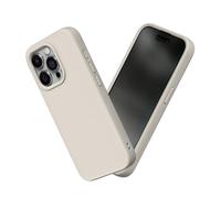RhinoShield Case Compatible with [iPhone 15 Pro] | SolidSuit - Shock Absorbent Slim Design Protective Cover with Premium Matte Finish 3.5M / 11ft Drop Protection - Shell Beige